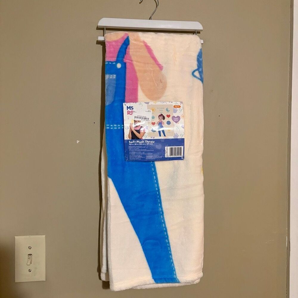 Ms. Rachel Educational Adventures Throw 40 x 50 in by Franco Mixed Emotions NWT